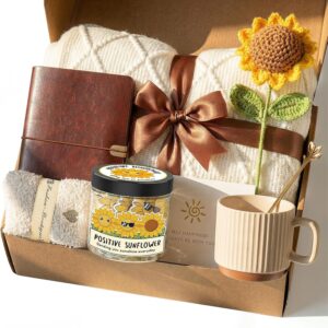 Unique Thinking of You, Get Well Soon, Sunshine Sunflower Self Care Package Hamper